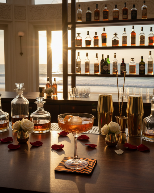 "The Eclipse" Set of 2 Coupe Glasses