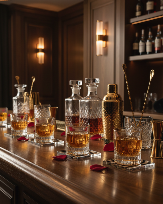 "The Gladiator" Set of 2 Whiskey Glasses - Handcrafted in Slovakia