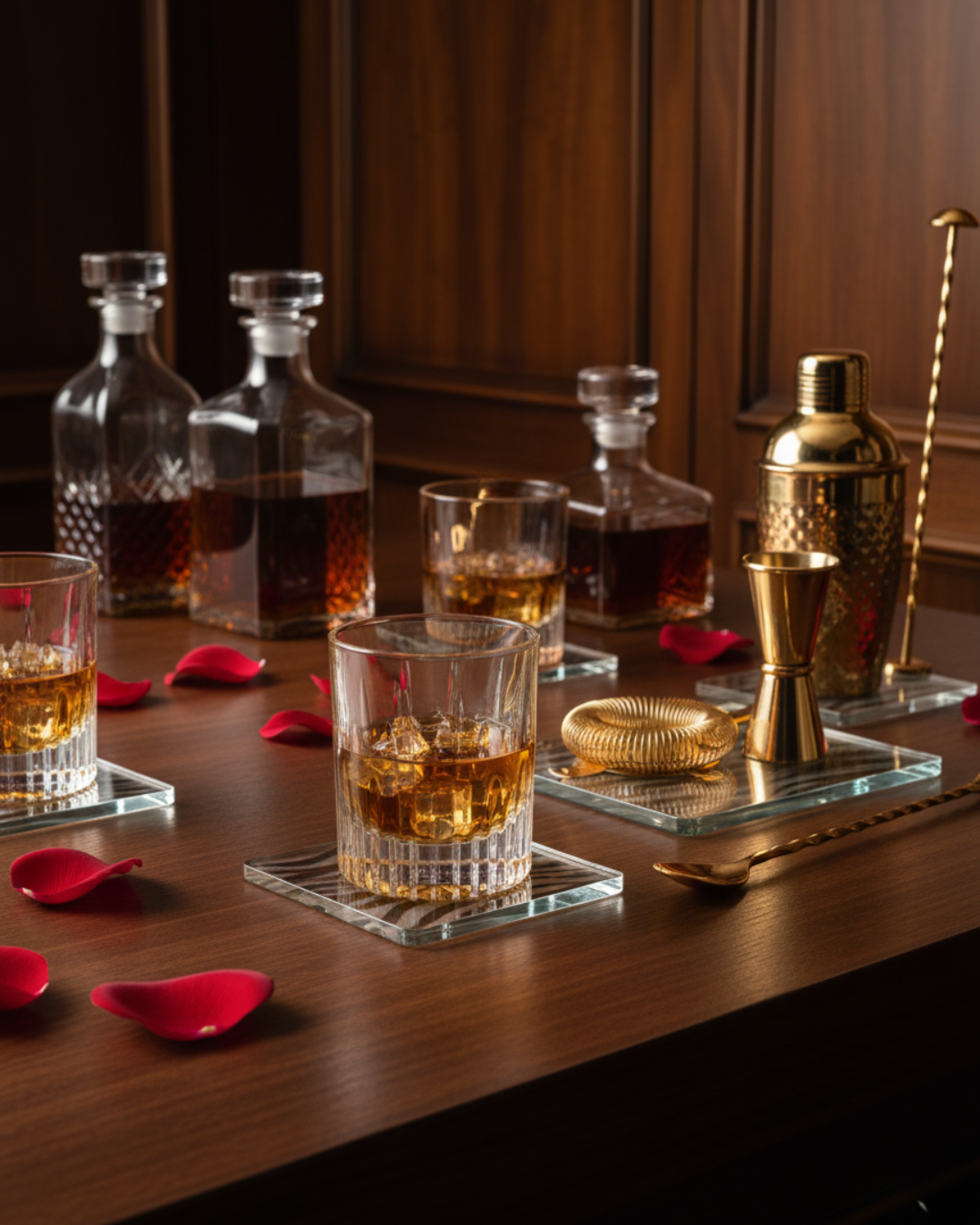 "The Sentinel" Set of 2 Whiskey Glasses