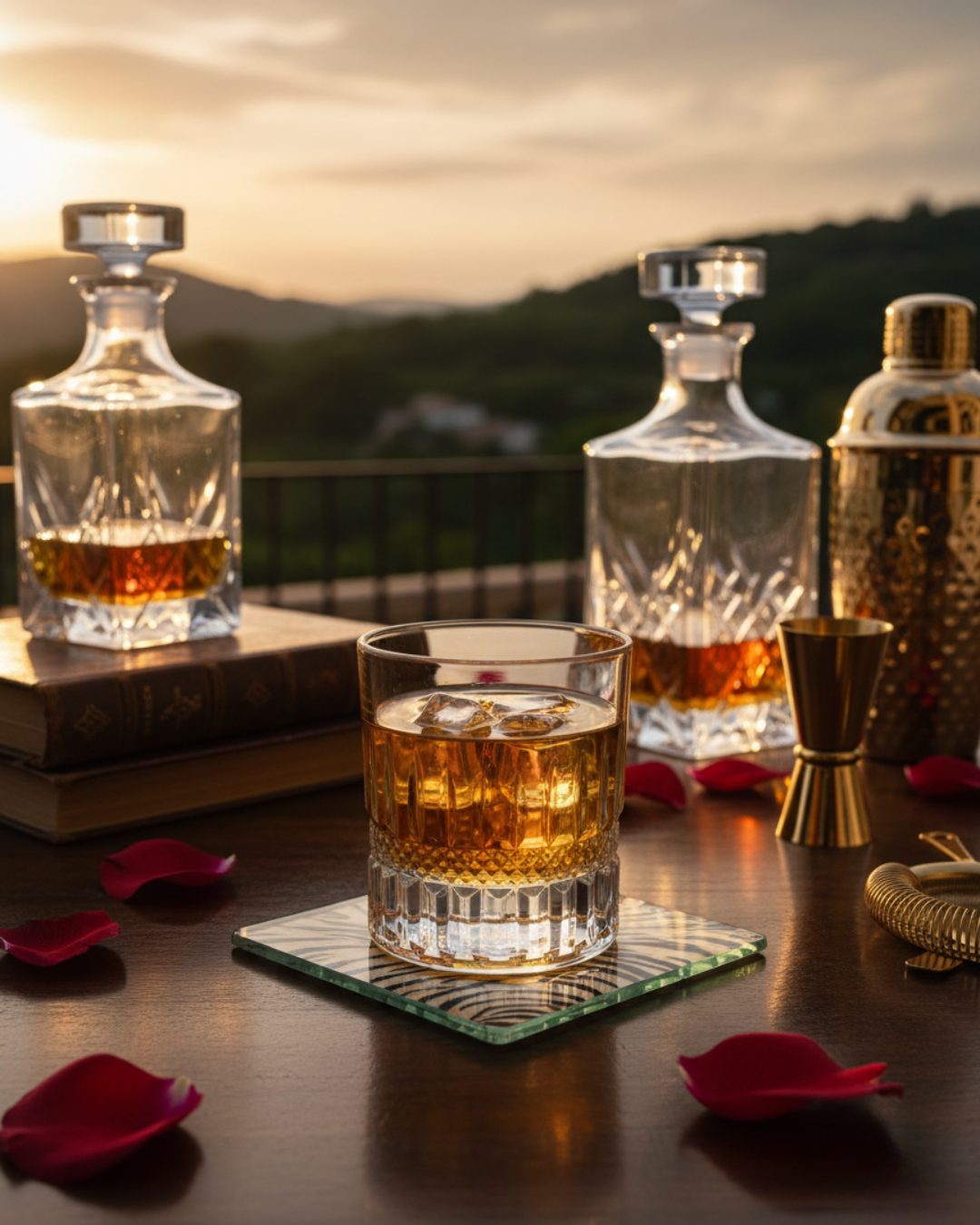 "The Gladiator" Set of 2 Whiskey Glasses