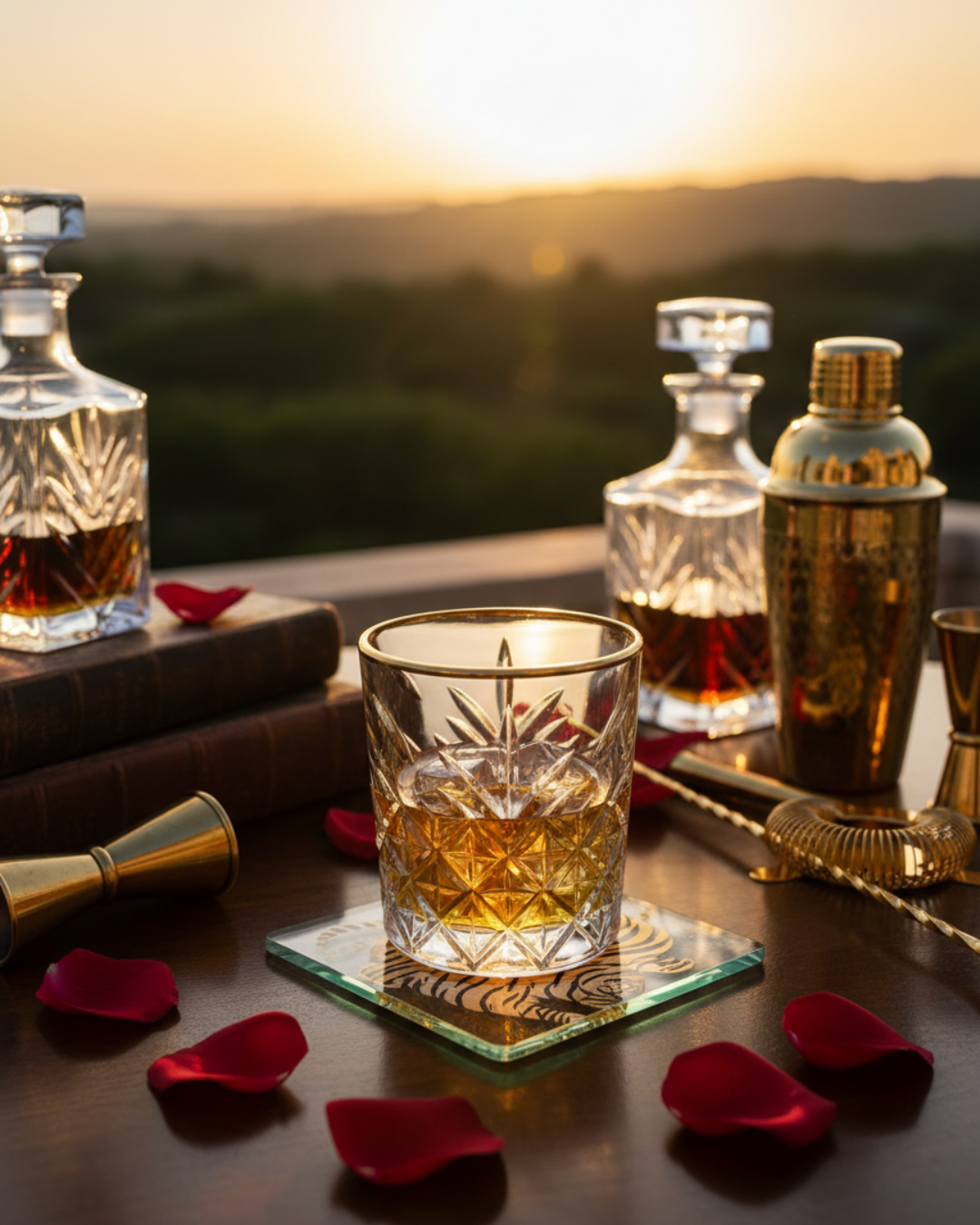 "The Monarch" Set of 2 Whiskey Glasses