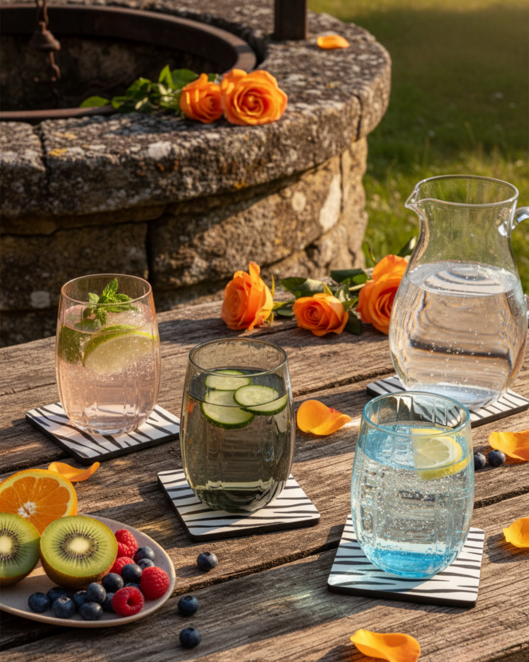 "The Mirage" Set of 3 Glasses