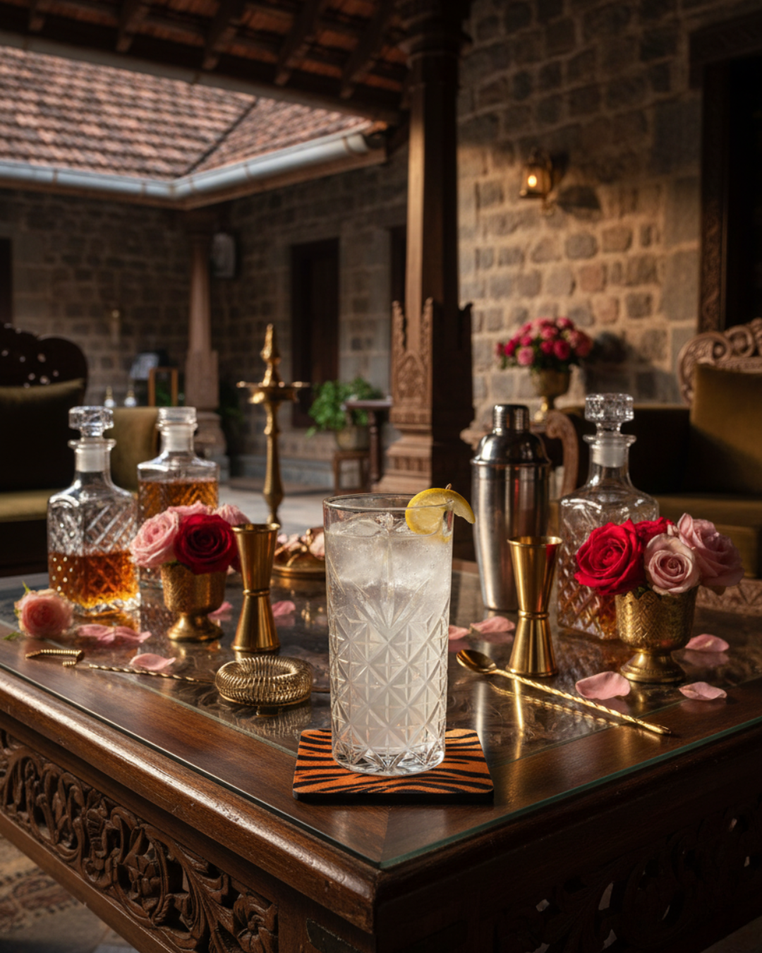 "The Phalanx" Set of 2 Highball Glasses