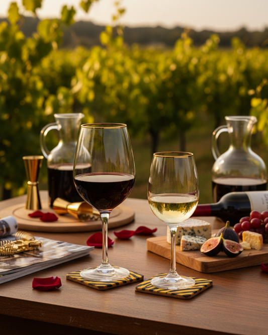 "The Regent" Set of 2 Wine Glasses