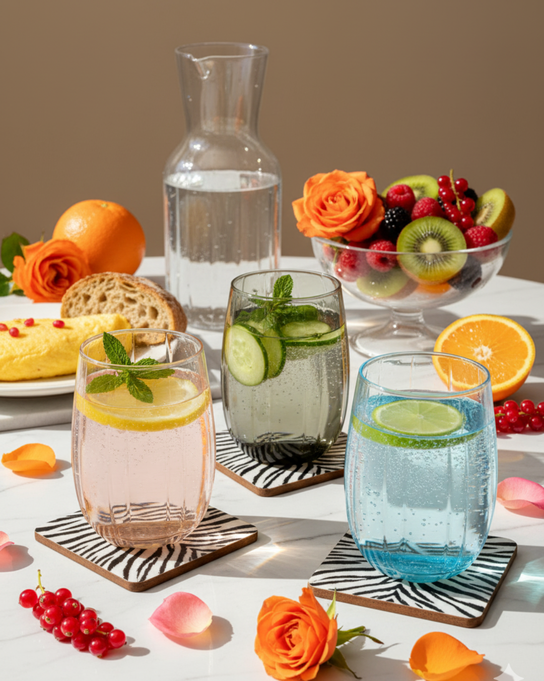 "The Mirage" Set of 3 Glasses