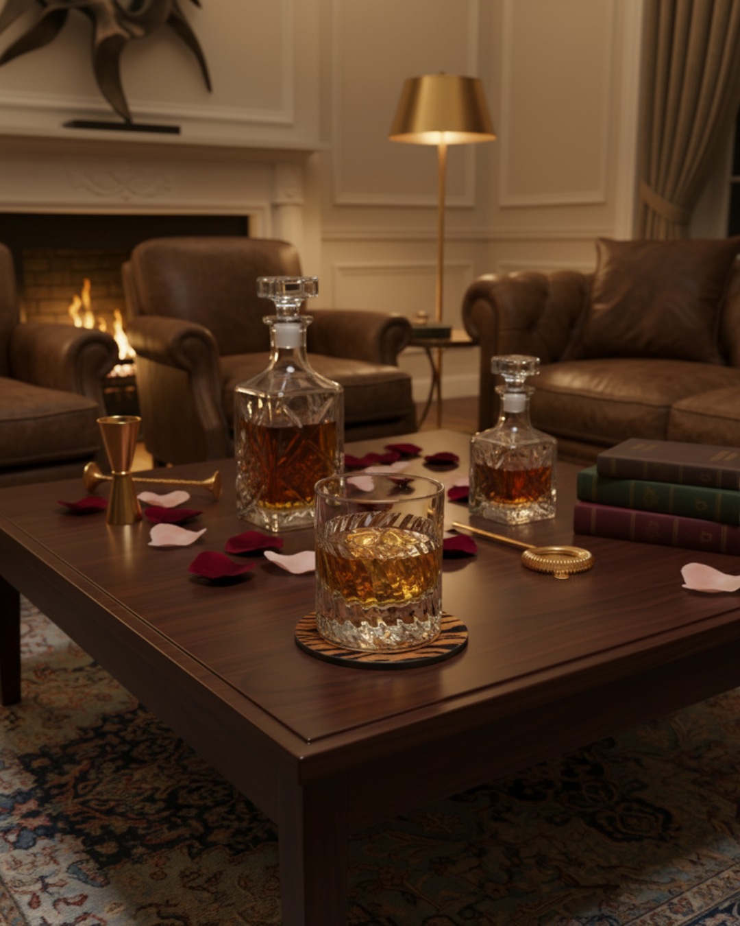 "The Tempest" Set of 2 Whiskey Glasses