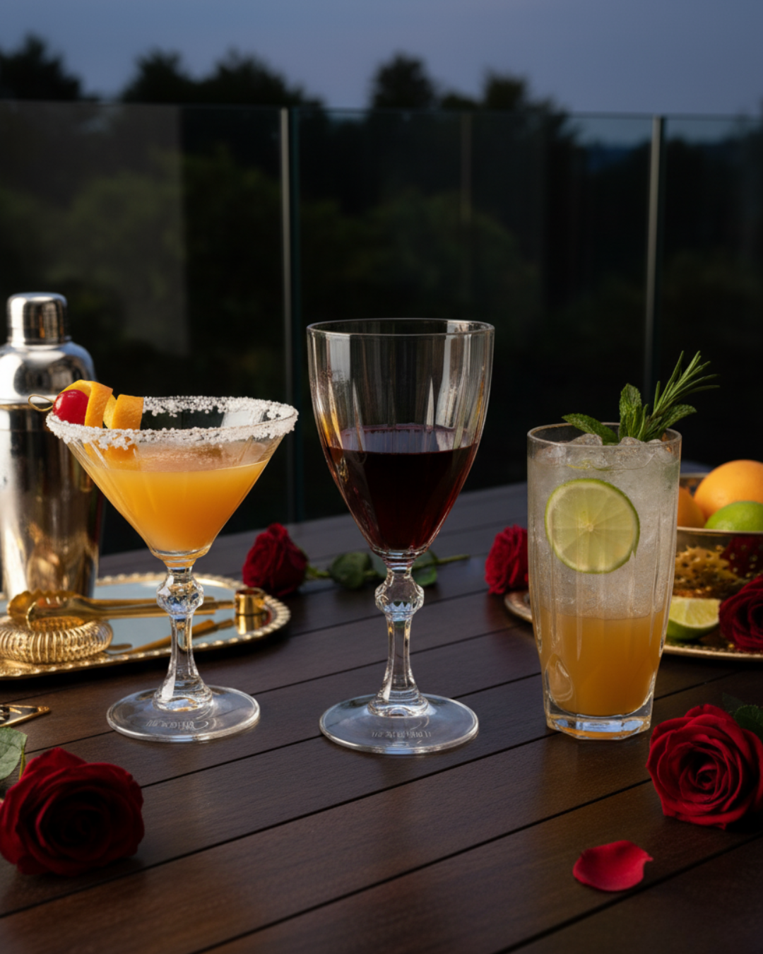"The Dominion" Set of 3 Glasses