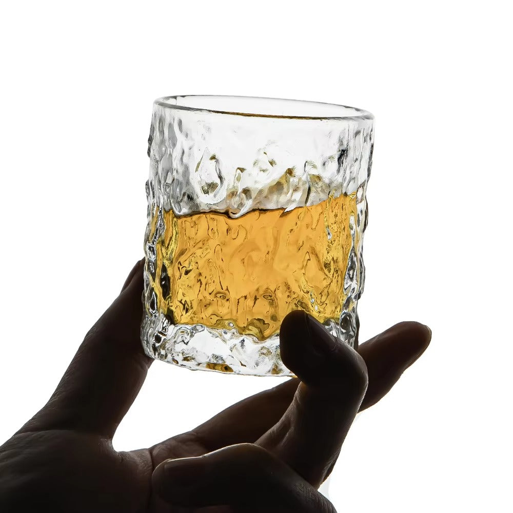 Glacier Glass Cup Old Fashion Whiskey Glass