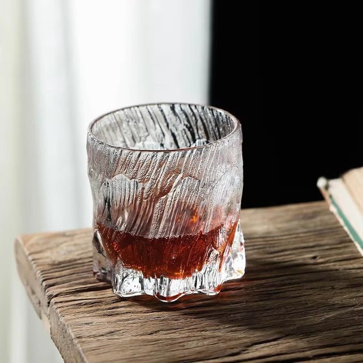 Heavy Glacier Japanese Crystal Whiskey Glass