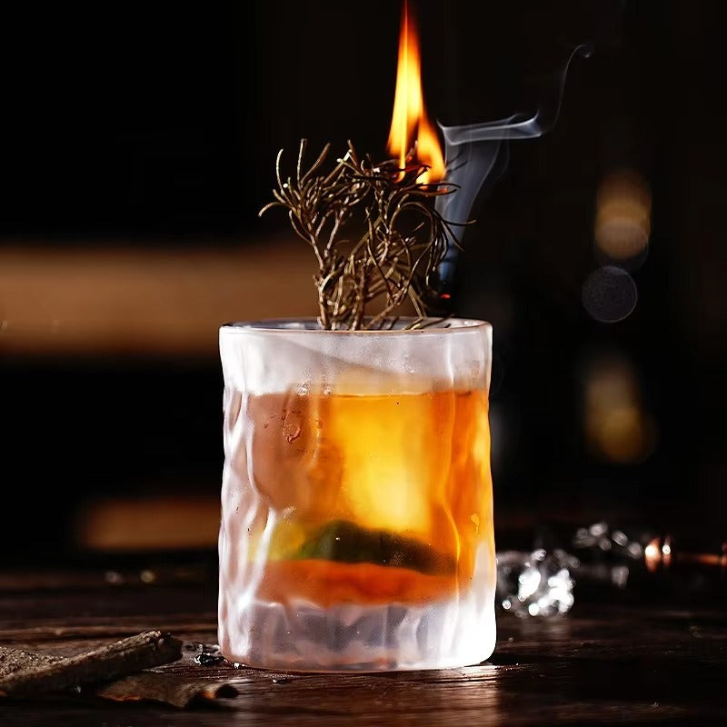 Glacier Glass Cup Old Fashion Whiskey Glass