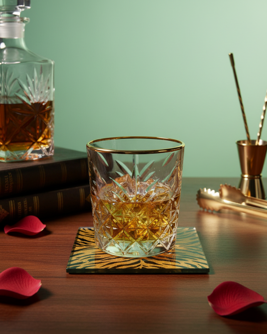 "The Monarch" Set of 2 Whiskey Glasses