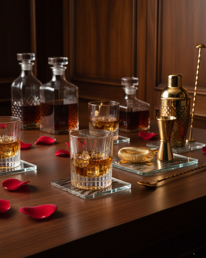 "The Sentinel" Set of 2 Whiskey Glasses