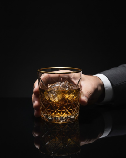 "The Monarch" Set of 2 Whiskey Glasses