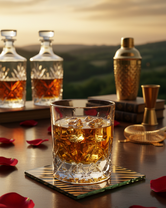 "The Emperor" Set of 2 Whiskey Glasses