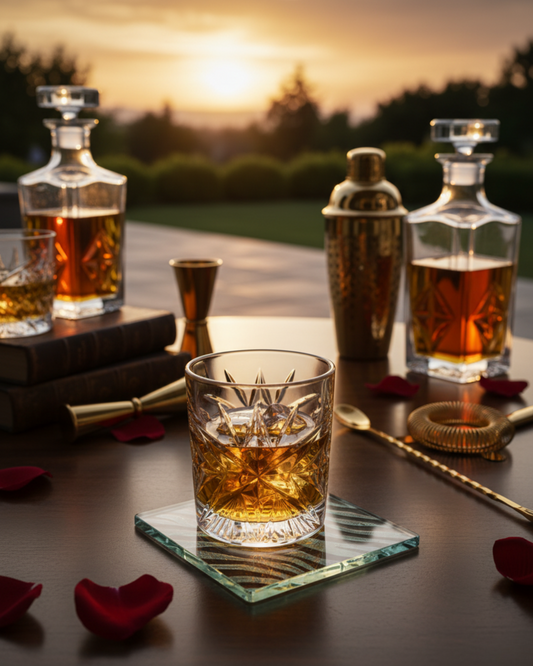 “The Sovereign” Set of 2 Whiskey Glasses