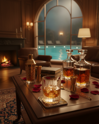 "The Sentinel" Set of 2 Whiskey Glasses