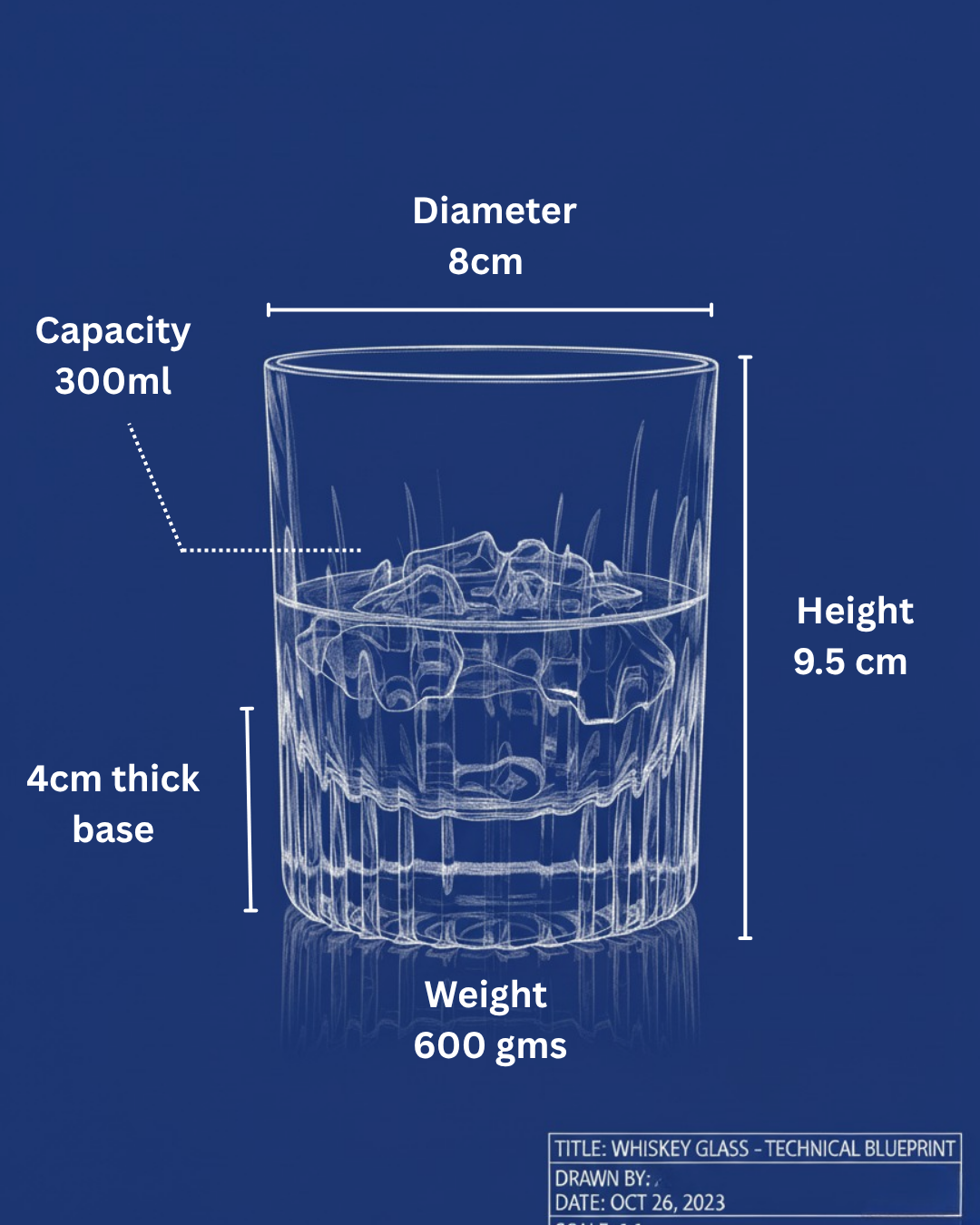 "The Sentinel" Set of 2 Whiskey Glasses - Handcrafted in Slovakia