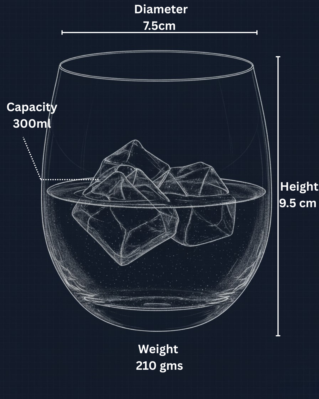 "The Predator" Set of 2 Whiskey Glasses