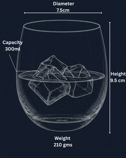 "The Predator" Set of 2 Whiskey Glasses