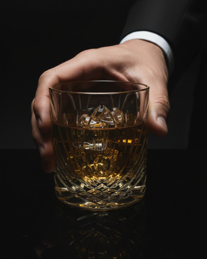 "The Conqueror" Set of 2 Whiskey Glasses - Handcrafted in Slovakia