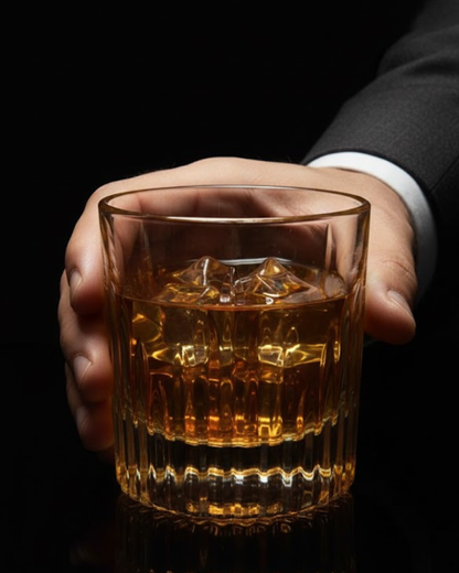 "The Sentinel" Set of 2 Whiskey Glasses - Handcrafted in Slovakia