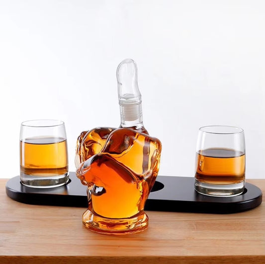 Middle Finger Decanter Set