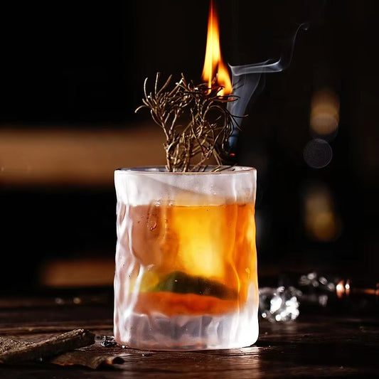 Glacier Glass Cup Old Fashion Whiskey Glass