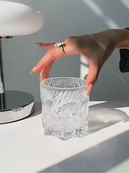 Heavy Glacier Japanese Crystal Whiskey Glass